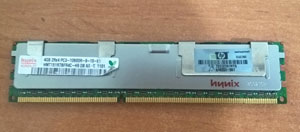  RAM Server HP 4GB 2Rx8 PC3-10600R-9 Kit